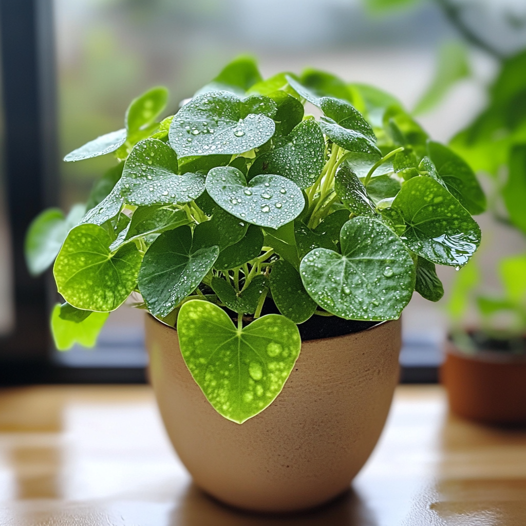 Green potted plant indoors