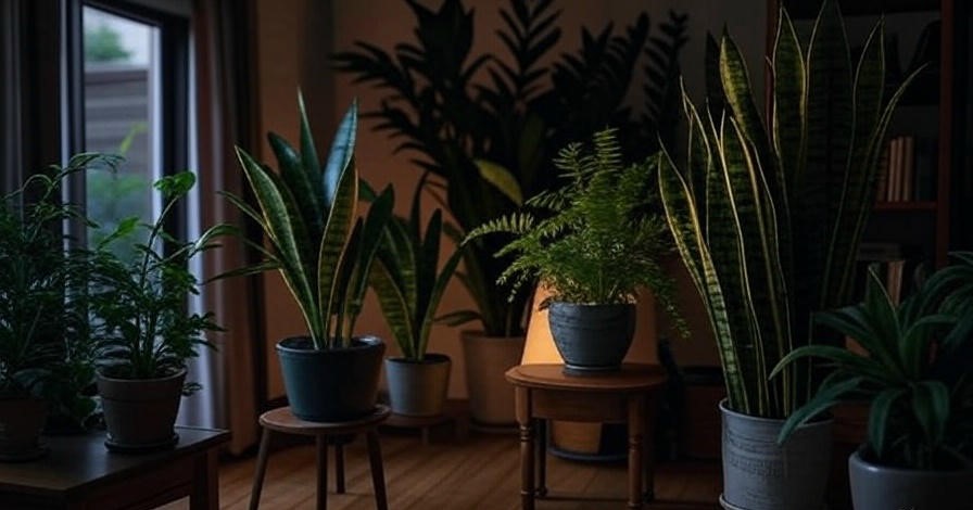 Cozy room with plants