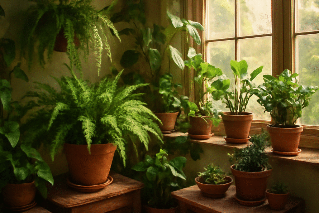 positioning indoor plants for optimal light
