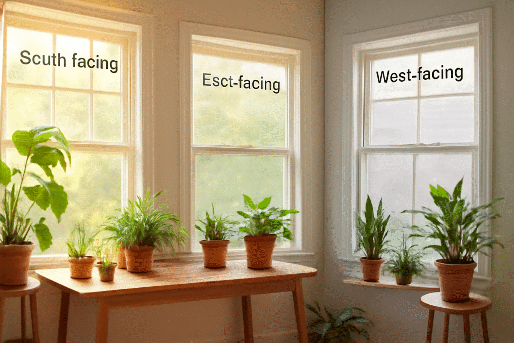 Plant windowsill sunlight directions