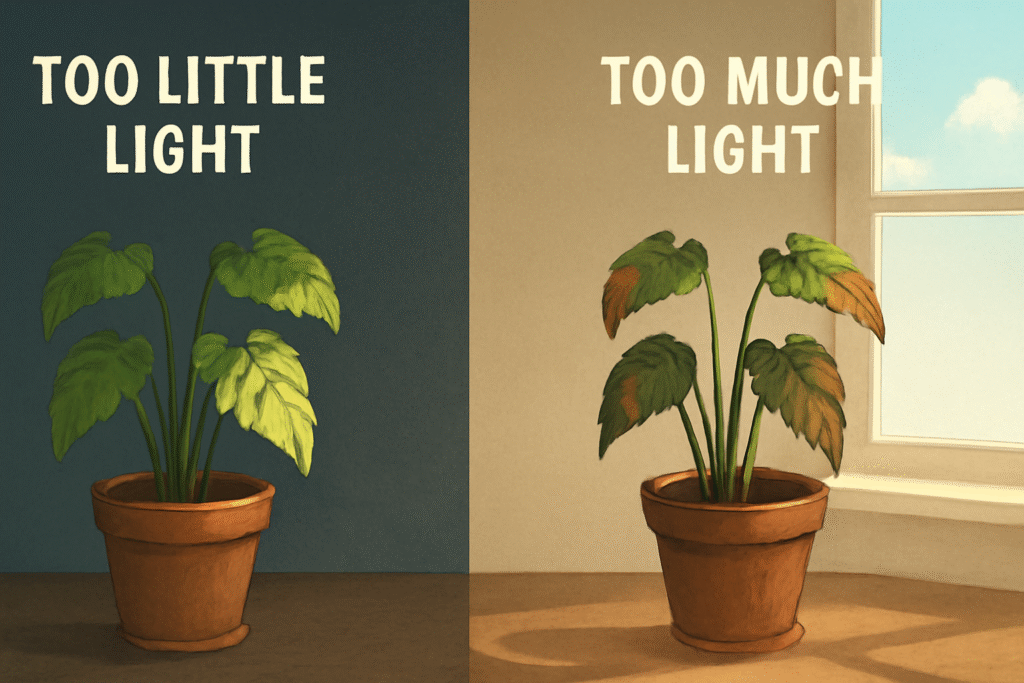 Plant light levels comparison