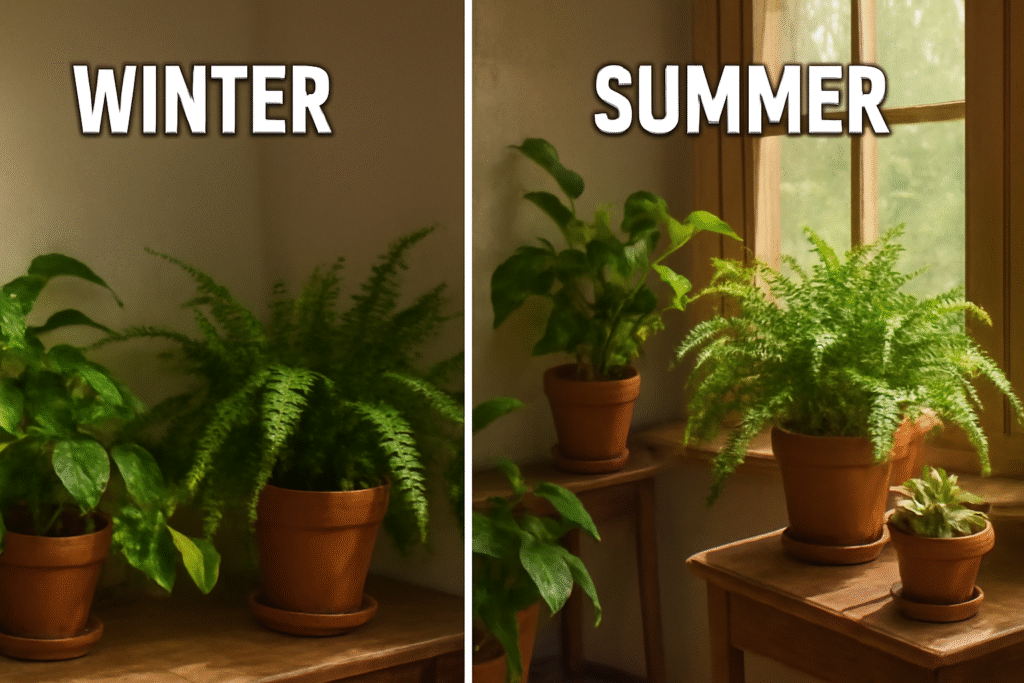 Indoor plants winter summer 