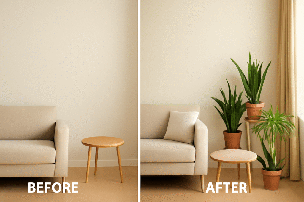 Living room decor transformation