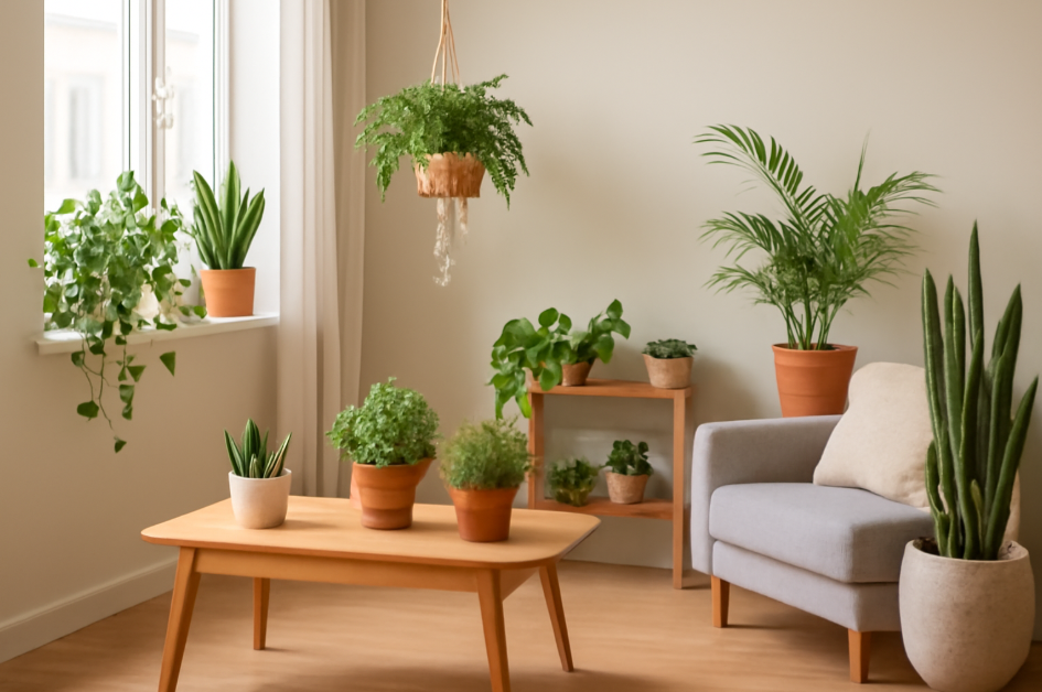 container gardening for indoor plants