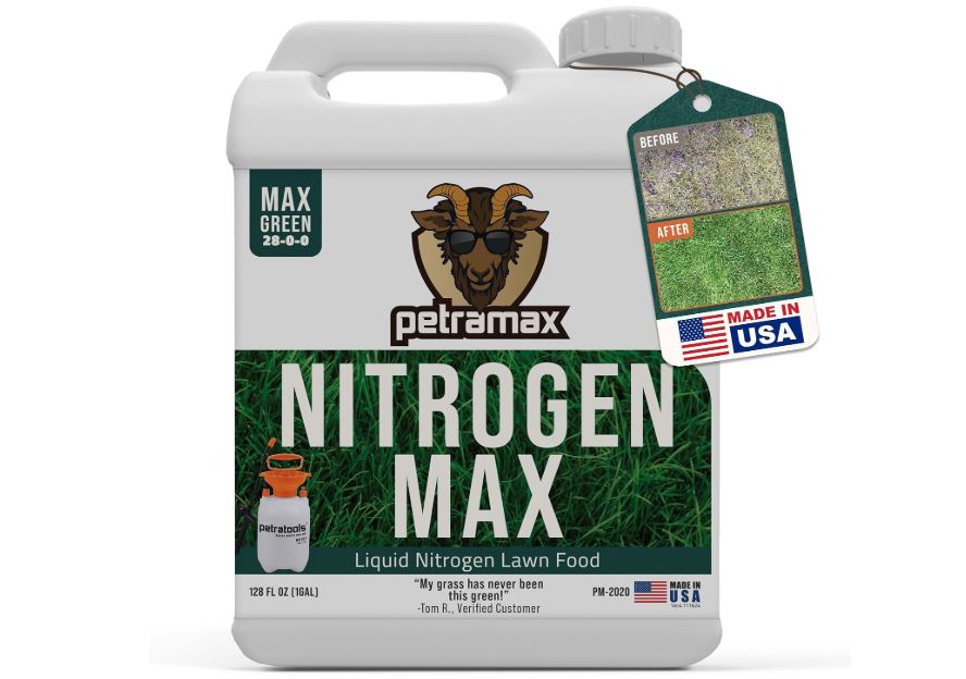 
Petramax Liquid Nitrogen Fertilizer 28-0-0 NPK - 1 Gallon Spring & Summer Liquid Grass Fertilizer for Lawn, Spray on Easy to Apply for Deep Green Lawn...