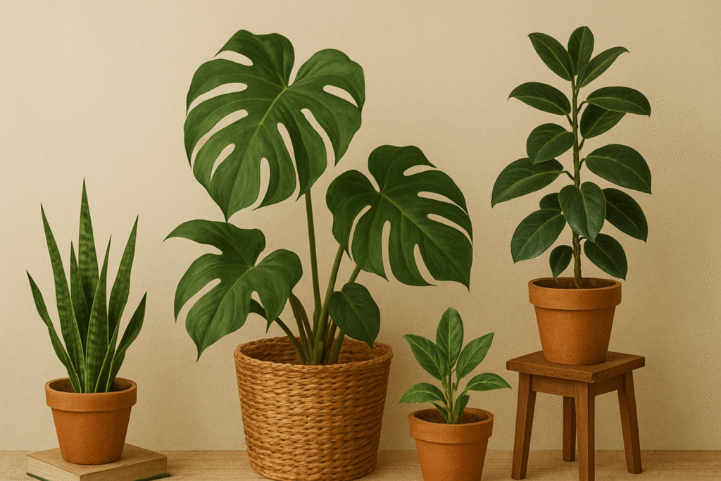 Indoor decorative green plants