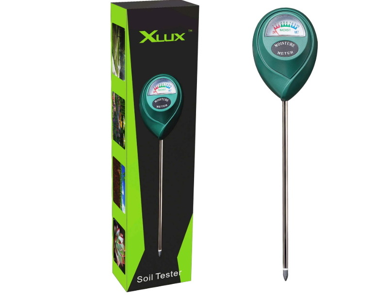 XLUX Soil Moisture Meter, Plant Water Monitor, Hygrometer Sensor for Gardening, Farming, Indoor and Outdoor Plants, No Batteries Required