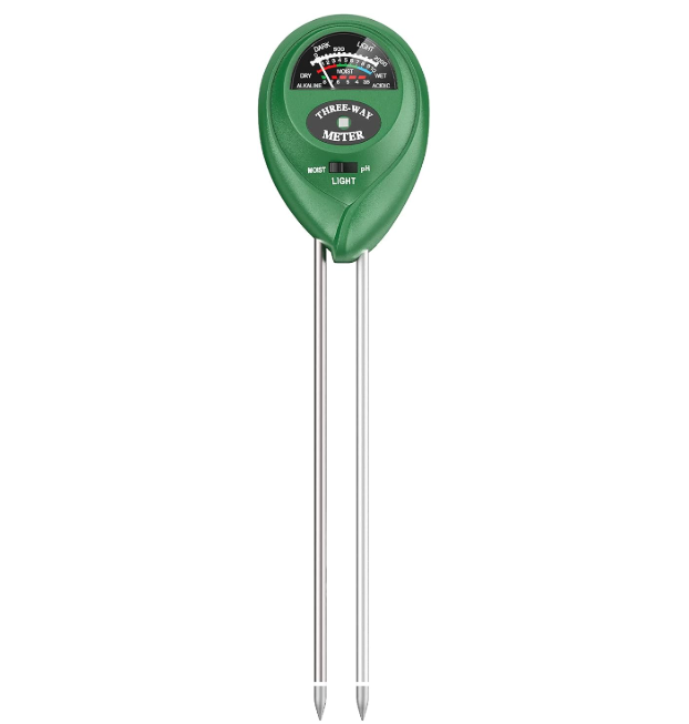 Atree Soil pH Meter, 3-in-1 Soil Tester Kits with Moisture,Light and PH Test for Garden, Farm, Lawn, Indoor & Outdoor (No Battery Needed)