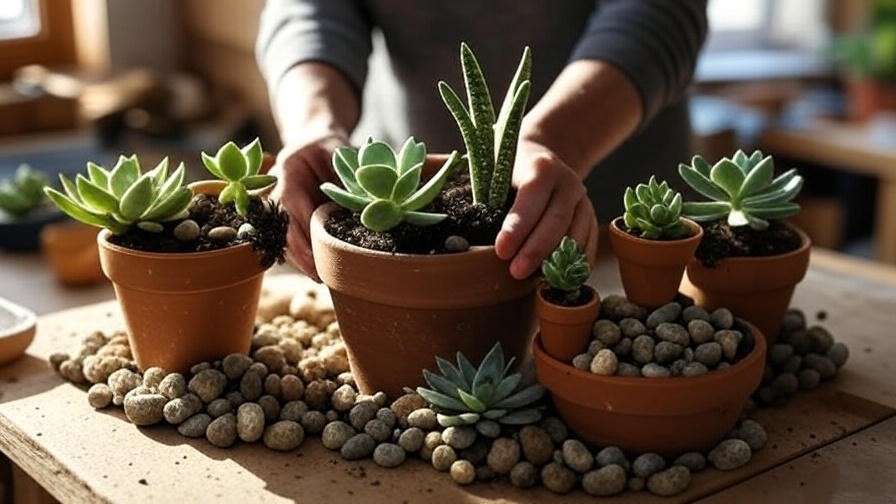 Hands-on assembly of indoor succulent plant arrangements step by step 