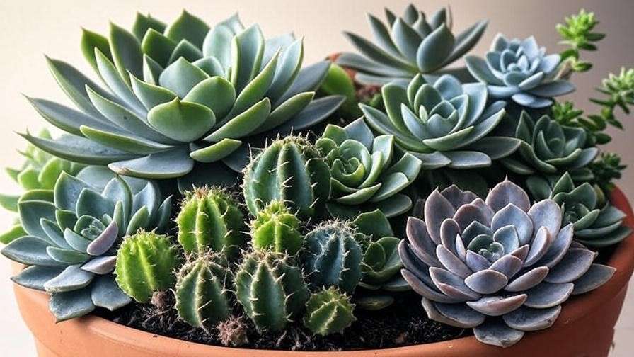 Diverse succulent varieties showcasing unique shapes and colors for indoor appeal