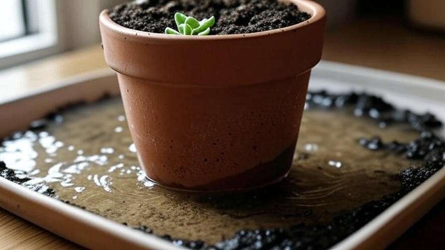 Bottom-watering technique for split rock succulent to prevent rot