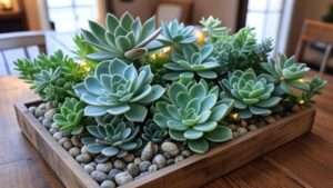 succulent centrepiece