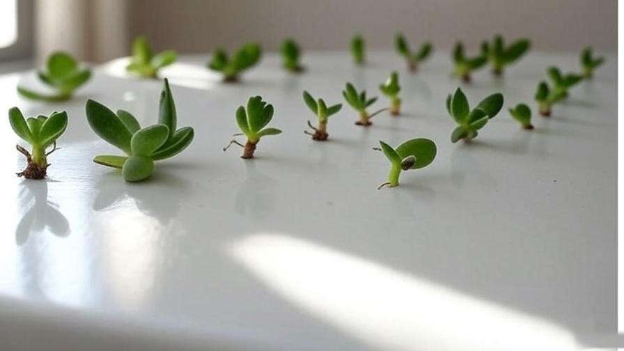 Fuzzy succulent leaf propagation steps for free indoor plant multiplication