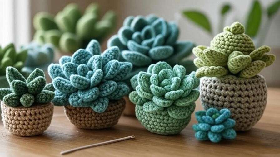 crochet succulent