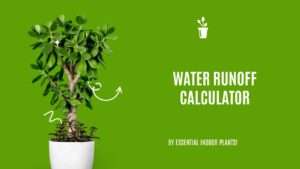Water runoff calculator