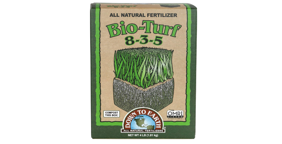 Down to Earth Organic Bio-Turf Lawn Fertilizer Mix 8-3-5, 4 lb