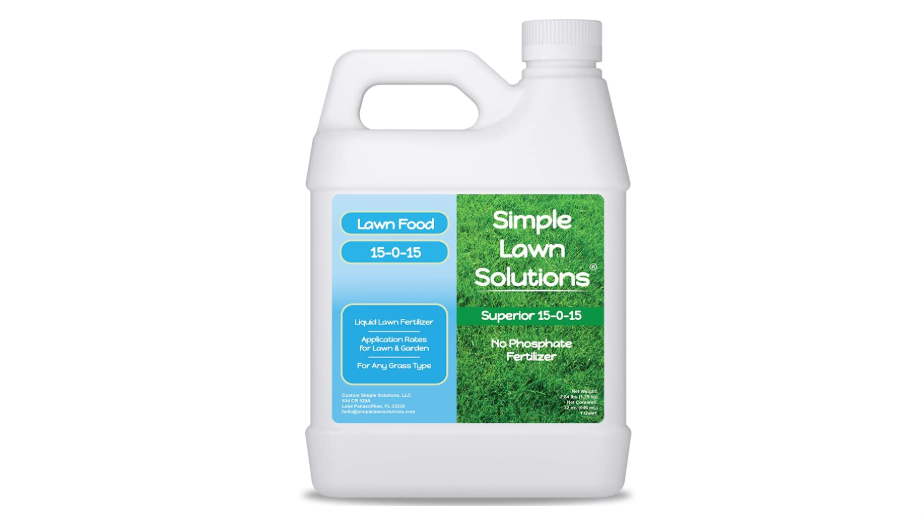  Superior 15-0-15 Liquid Fertilizer Nitrogen & Potash Lawn Food - Concentrated Spray- Any Grass Type- Simple Lawn Solutions Green, Growth - Humic Acid -...