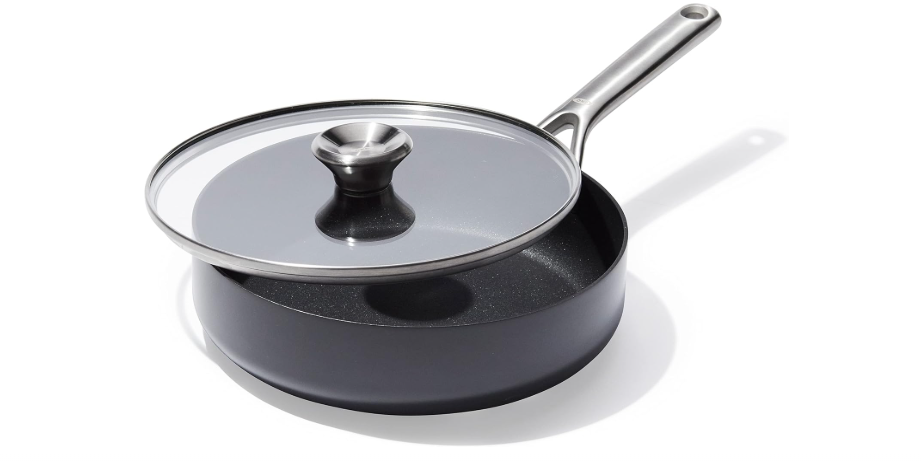  OXO Professional 3QT Saute Pan Jumbo Cooker with Lid, Hard Anodized Ceramic Nonstick Cookware PFAS-Free, Stainless Steel, Induction Suitable, Diamond...