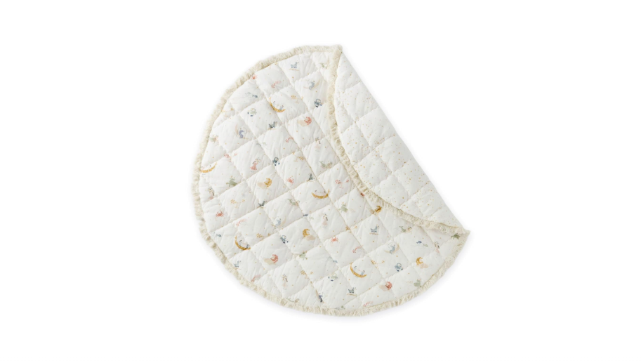  Pehr Baby Play Mat, Zodiac | Ultra-Soft Quilted 100% Cotton Exterior with Plush Polyester Fiberfill | for Tummy & Playtime | 40” Diameter