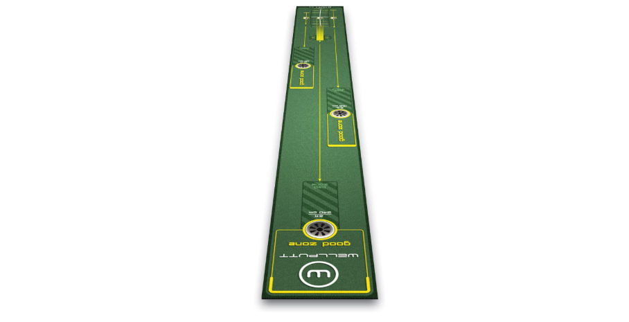  WELLPUTT - Golf Putting Training Mat - 10ft Start 2.0 