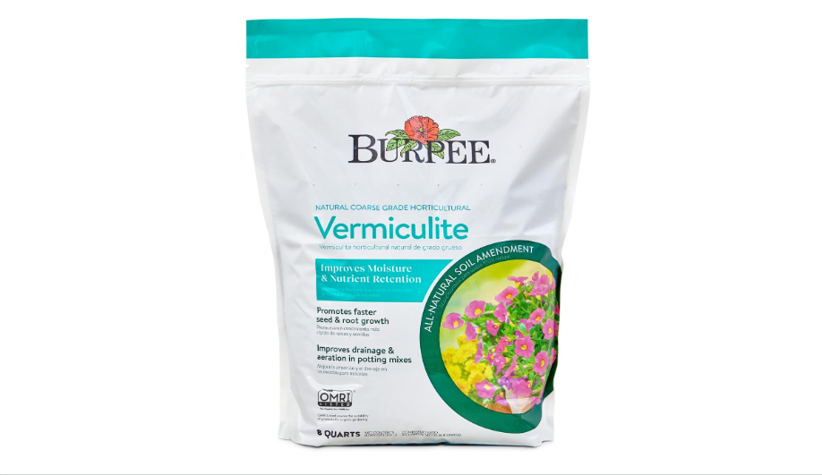  Burpee Organic Horticultural Add to Potting Soil | Ideal for Seed Starting, Water Retention and Plant Propagation | 100% Natural | 8 Quart, 1-Pack,...