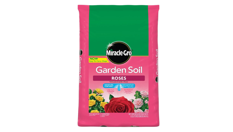  Miracle-Gro Garden Soil Roses with Moisture Control, Feeds for 3 Months, 1.5 cu. ft.
