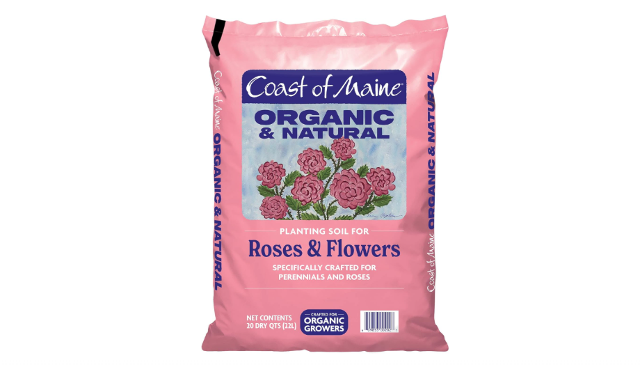  Coast of Maine Roses and Flowers (20qt) Organic and Natural Planting Soil for Roses, Annual and Perennial Flowers