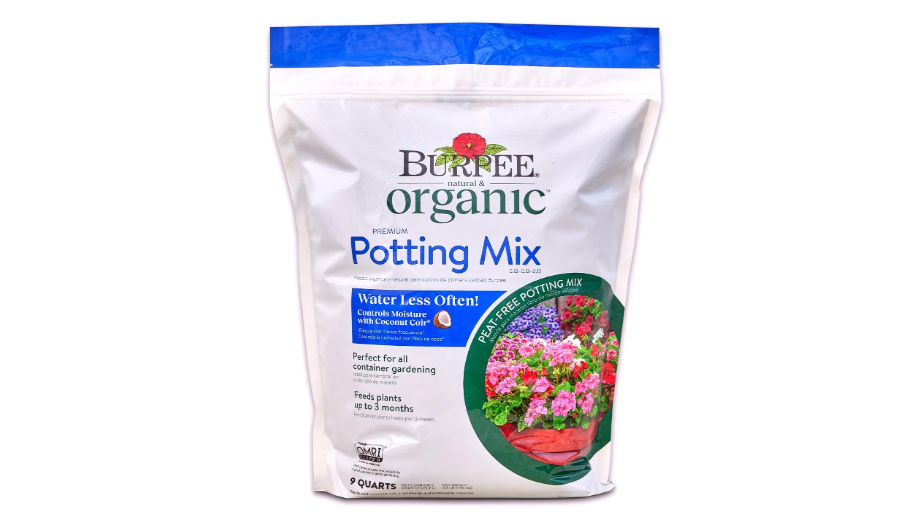  Burpee, 9 Quarts | Premium Organic Potting Natural Soil Mix Food Ideal for Container Garden-Vegetable, Flower & Herb Use for Indoor Outdoor Plant