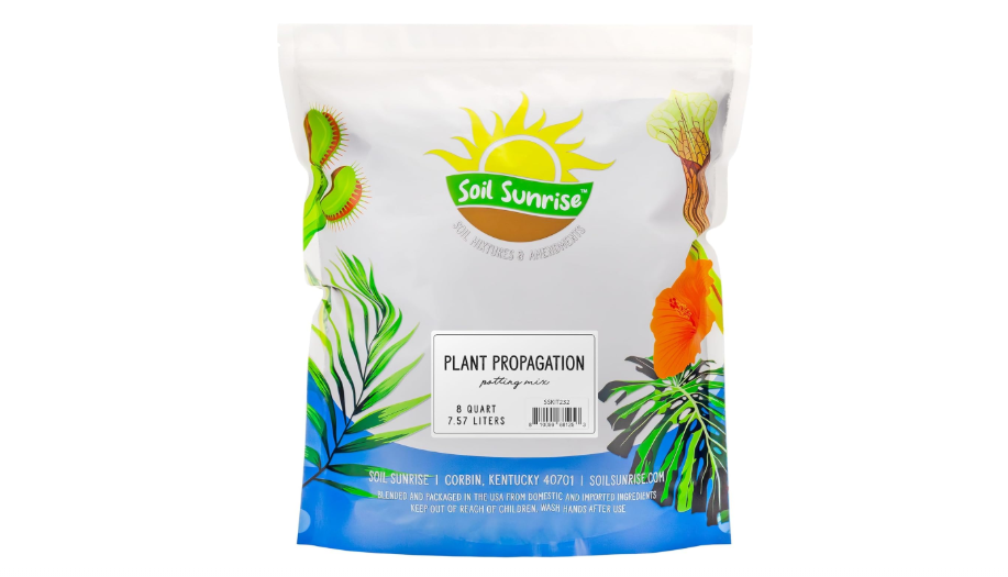  Soil Sunrise Plant Propagation Potting Mix (8 Quarts); Ideal Starter Mix for Rooting Plant Cuttings