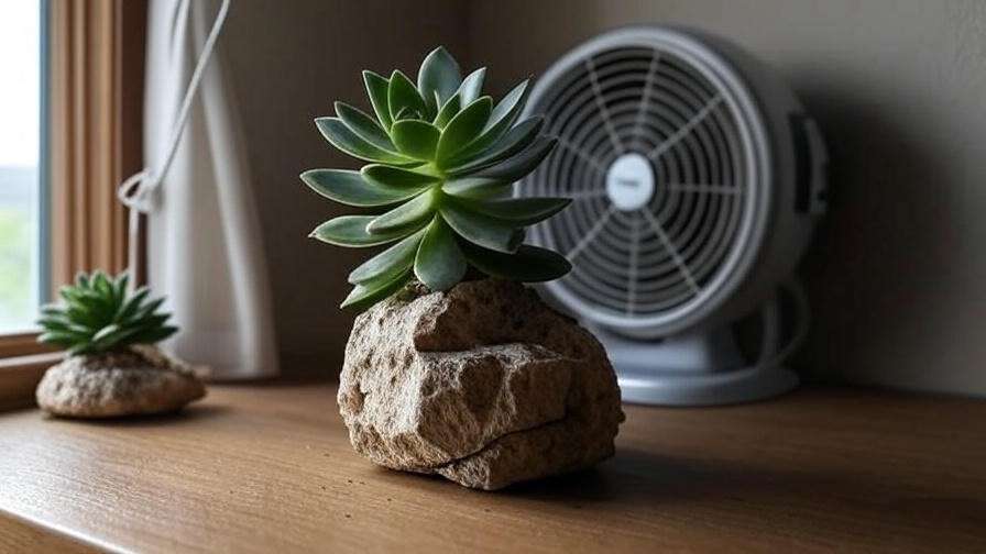 Ideal temperature and humidity setup for indoor split rock succulent