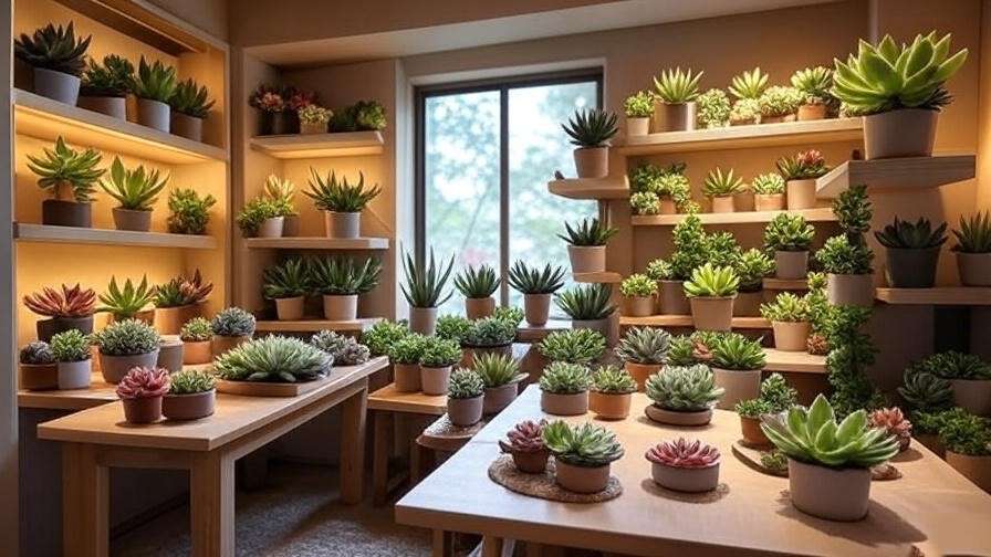 Indoor succulent arrangements enhancing home well-being and air quality