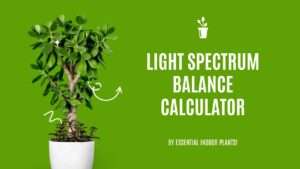 Light spectrum balance calculator