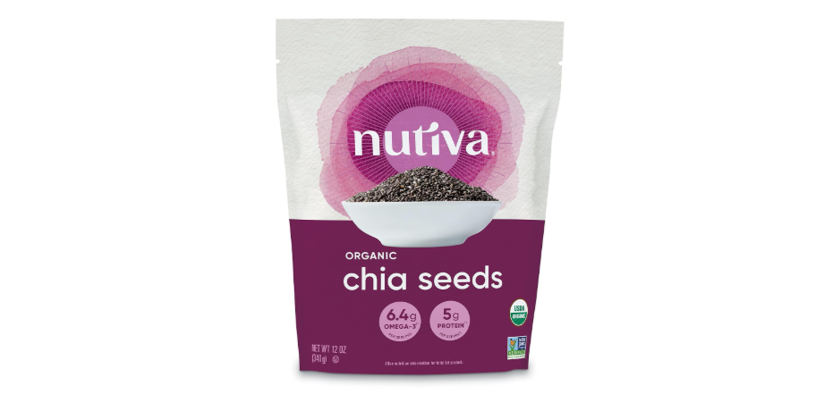  Nutiva Organic Chia Seed, Black, 12 Ounce (Pack of 1)