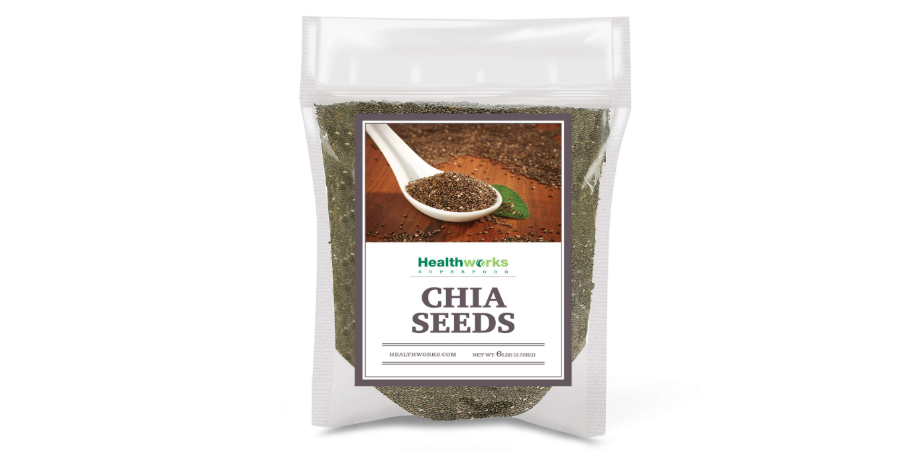 Healthworks Superfoods Natural Raw Chia Seeds - 96 Oz / 6 Lbs - Premium & All-Natural - Contains Omega 3, Fiber & Protein - Great with Shakes,...