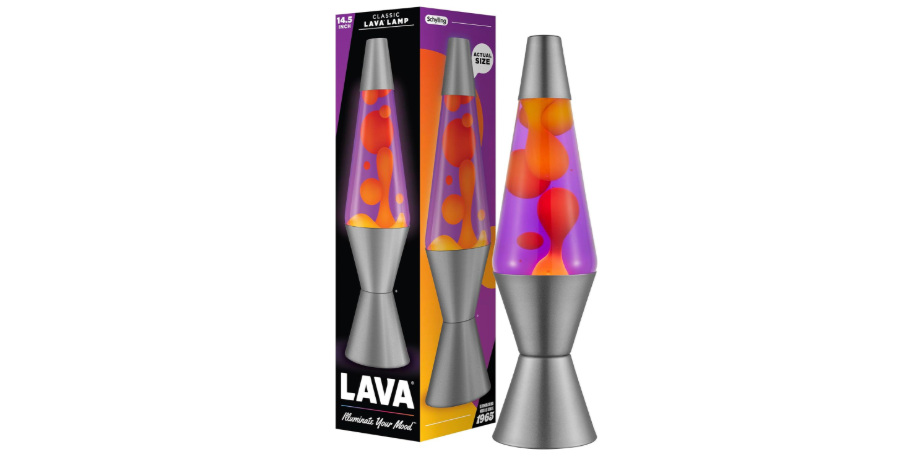  Lava® Lamp - 14.5" Purple Sunset - The Original Motion Light - Yellow Wax and Purple Liquid - Item #2635 (Amazon Exclusive)