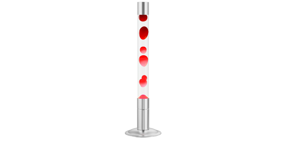  LKUA 30-Inch Relaxing Liquid Motion Lamps,Magma Lamps, Home Decor Living Room Office Bedroom Lamp for Adults (White Water Red Wax)