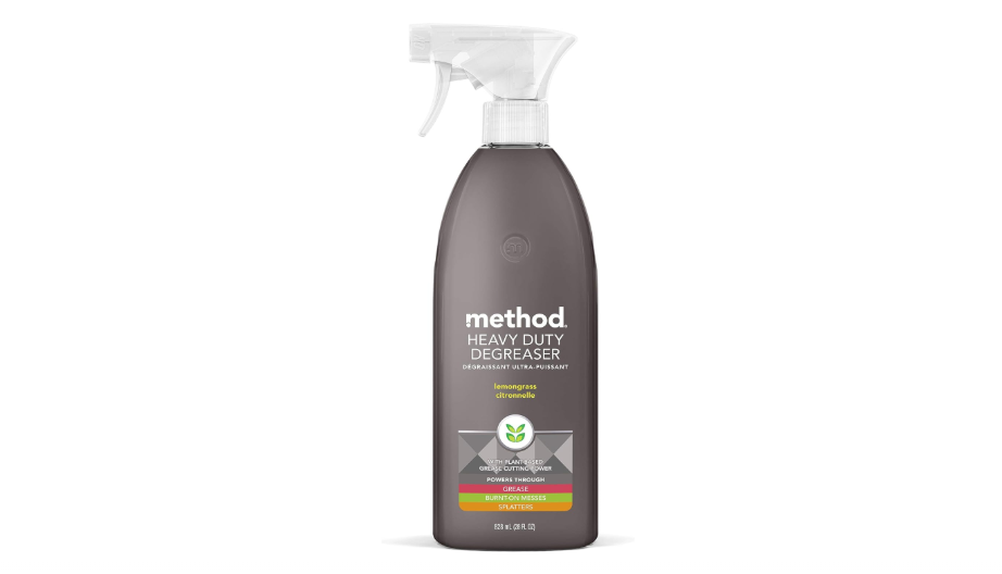  Method Heavy Duty Degreaser, Lemongrass Scent, Oven Cleaner & Stove Top Cleaner, 28 Oz Spray Bottle (Pack of 1),(Packaging may vary)