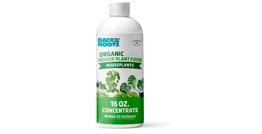  Back to the Roots Natural & Organic Indoor Plant Food (16oz Value Size - 95 Feeds!), Great for Houseplants, Low Odor, Vegan, Easy to Apply Liquid Formula