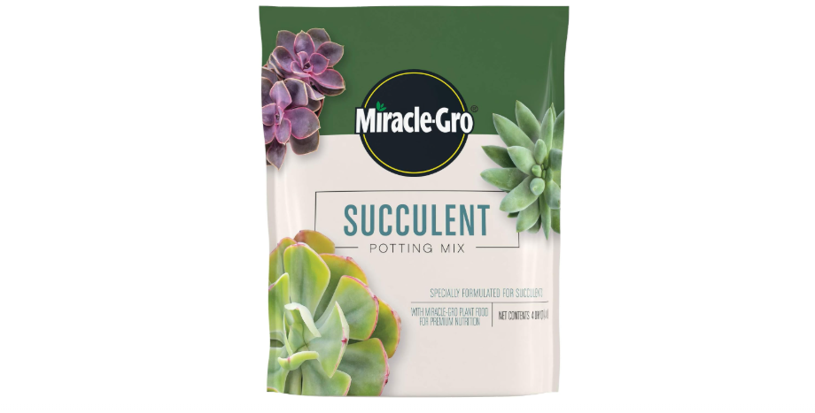  Miracle-Gro Succulent Potting Mix, For Indoor Succulents, Aloe Vera and More, Made with Miracle-Gro Plant Food, 4 qt