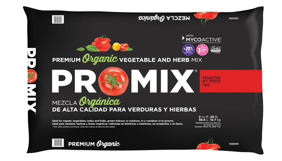  Premier Horticulture Inc 1020051RG 2CF Pro Mix Ultimate Organic Vegetable and Herb Mix