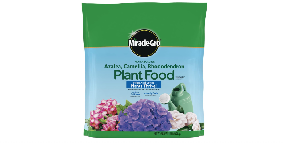  Miracle-Gro Water Soluble Azalea, Camellia, Rhododendron Plant Food - Fertilizer for Acid-Loving Plants & Flowers, 5 lb.
