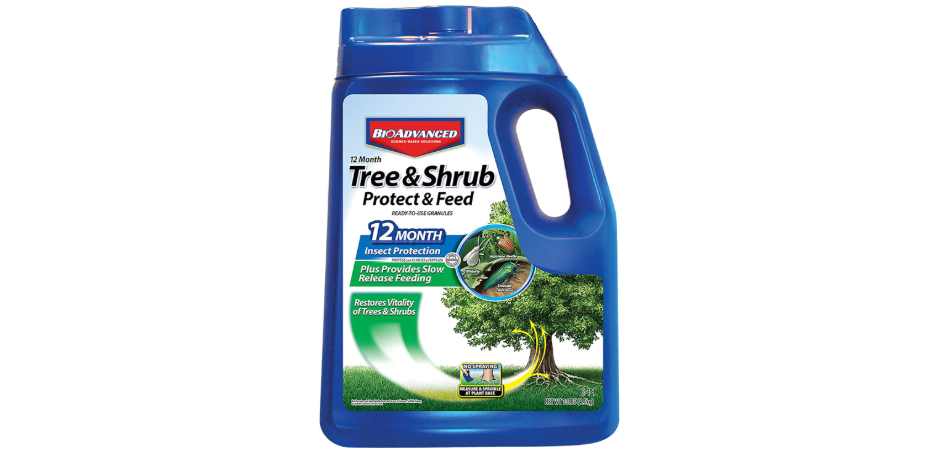  BioAdvanced 12 Month Tree and Shrub Fertilizer, Protect & Feed Granules, 10 lb, Insect Killer and Plant Food
