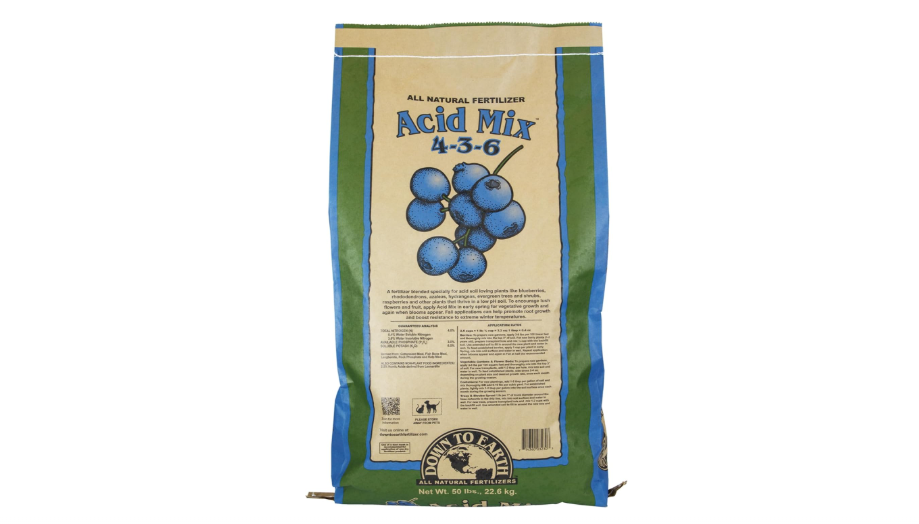 Down to Earth All Natural Fertilizers Acid Mix 4-3-6, 50 lb Bag Plant Food for Blueberries Raspberries