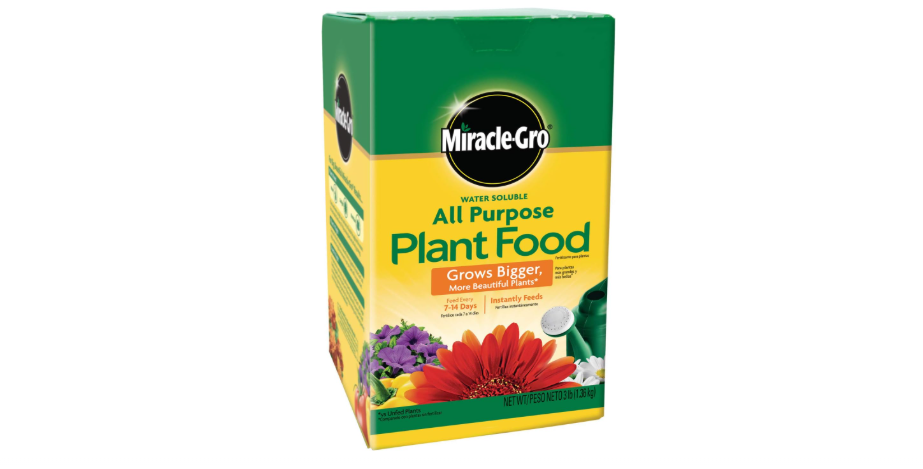 Miracle-Gro Water Soluble All Purpose Plant Food, Fertilizer for Indoor or Outdoor Flowers, Vegetables or Trees, 3 lbs.