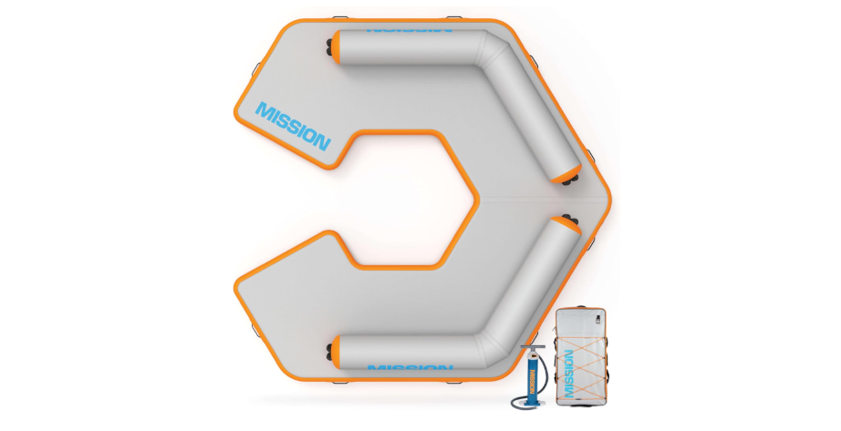  MISSION Boat Gear Lounge Reef Mat: Inflatable Floating Water Lounge for Lake Relaxation & Comfort
