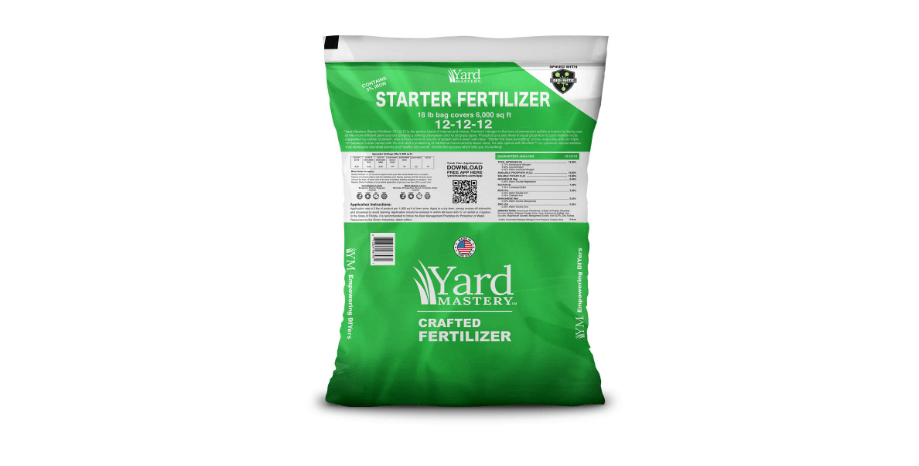  Yard Mastery Lawn Fertilizer 18 lbs - 12-12-12 Starter Fertilizer with 12% Phosphorous, 3% Iron, 12% Ammonium Sulfate, 12% Potassium - Granular Nitrogen...
