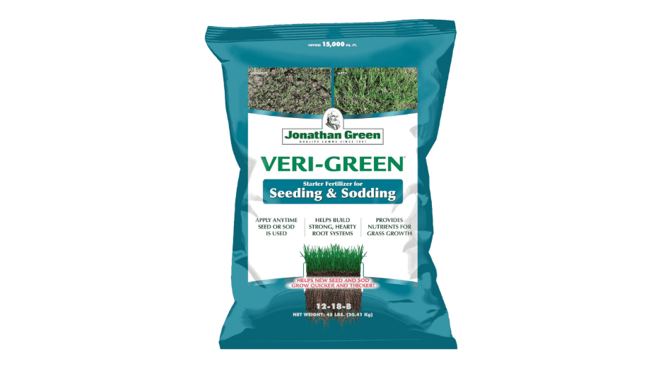  Jonathan Green (16008) Veri-Green Starter Fertilizer for Seeding & Sodding - 12-18-8 Starter Lawn Fertilizer (15,000 Sq. Ft.)