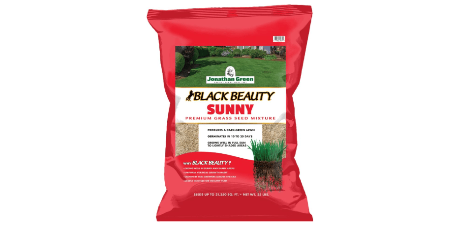 Jonathan Green (10870) Black Beauty Sunny Grass Seed - Cool Season Lawn Seed (25 lb)