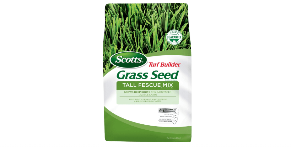 Scotts Turf Builder Grass Seed Tall Fescue Mix, Grows Deep Roots for a Durable, Livable Lawn, 3 lbs.