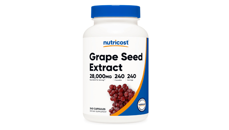 Nutricost Grape Seed Extract 28,000mg, 240 Capsule - Non-GMO, Gluten Free, Vegetarian Friendly